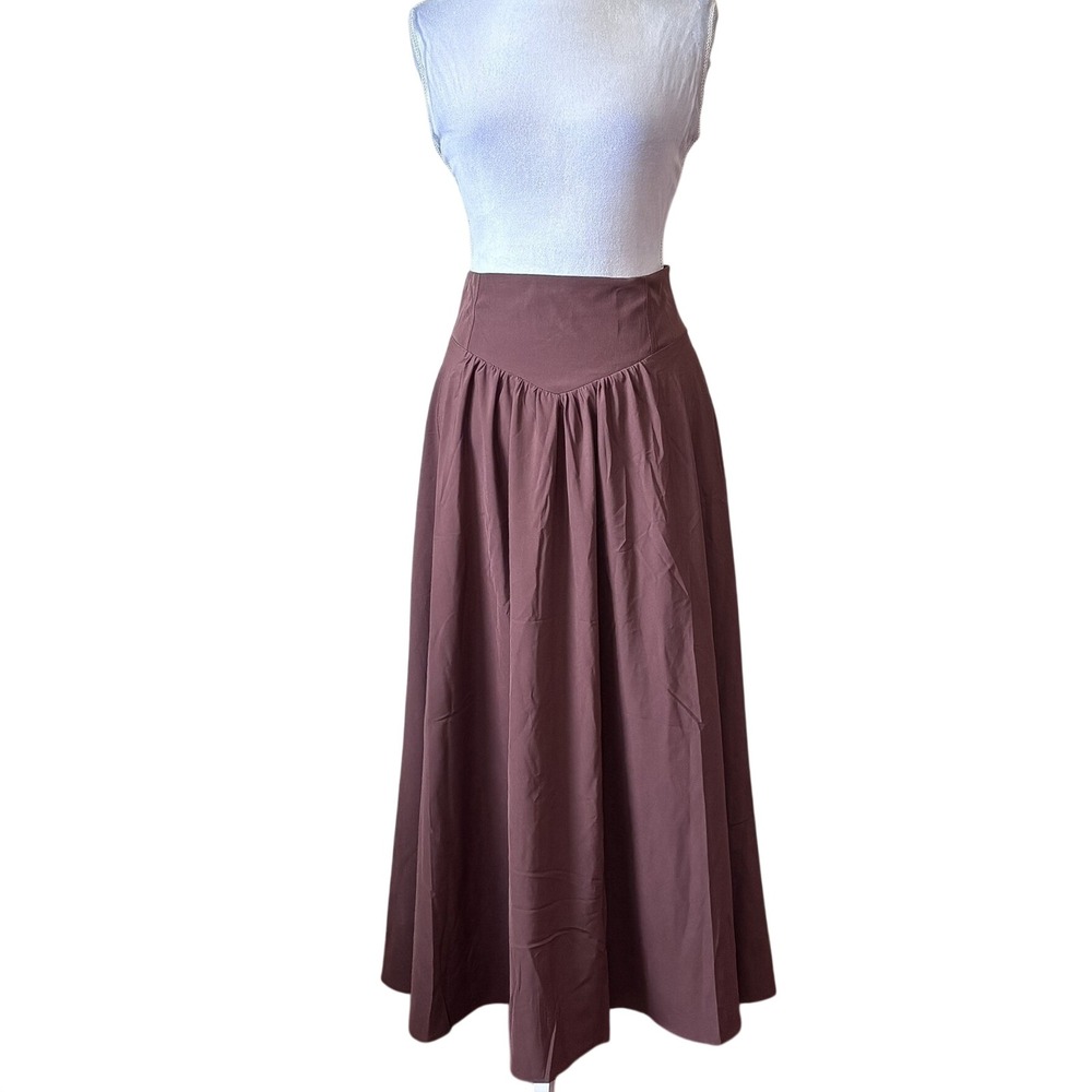 Scarlet Darkness Victorian Corset Maxi Skirt Large Brown Broomstick Forest Fairy